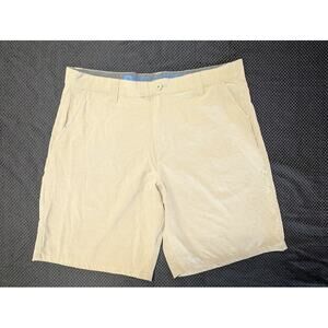 Reel Legends Cargo Shorts Mens Large Size 38 Fishing Khaki Beige Stretch Nylon